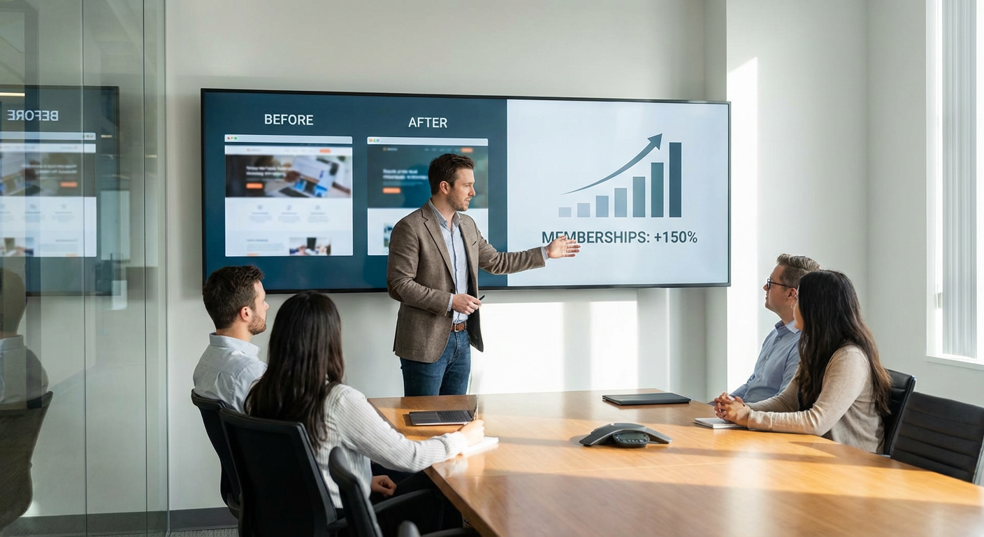 Gym Website Overhaul: Memberships Up 150%