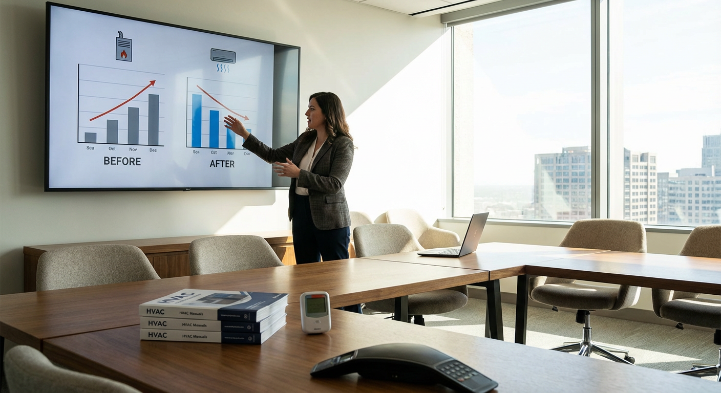 HVAC Company: How Seasonal SEO Smoothed Revenue