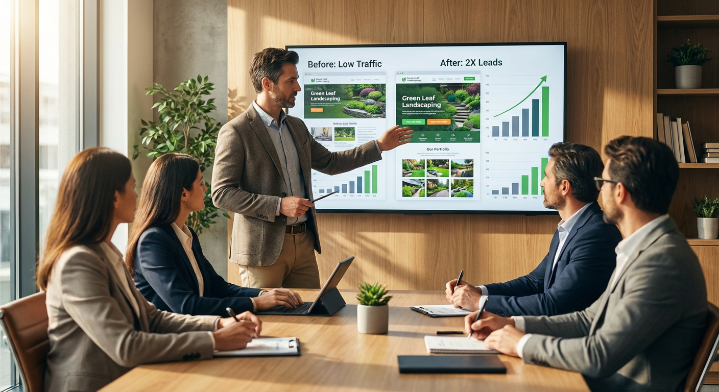 Beyond Rankings: How We Helped a Landscaping Company Double Leads with a Single Page Refresh
